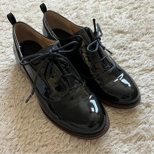 Black lace up dress shoes 9.5 splendid
